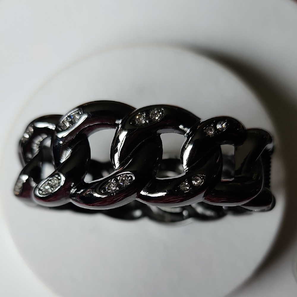 Premier Designs Black and Silver Bracelet
